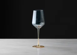 Abie Wine Glass Amber/Grey