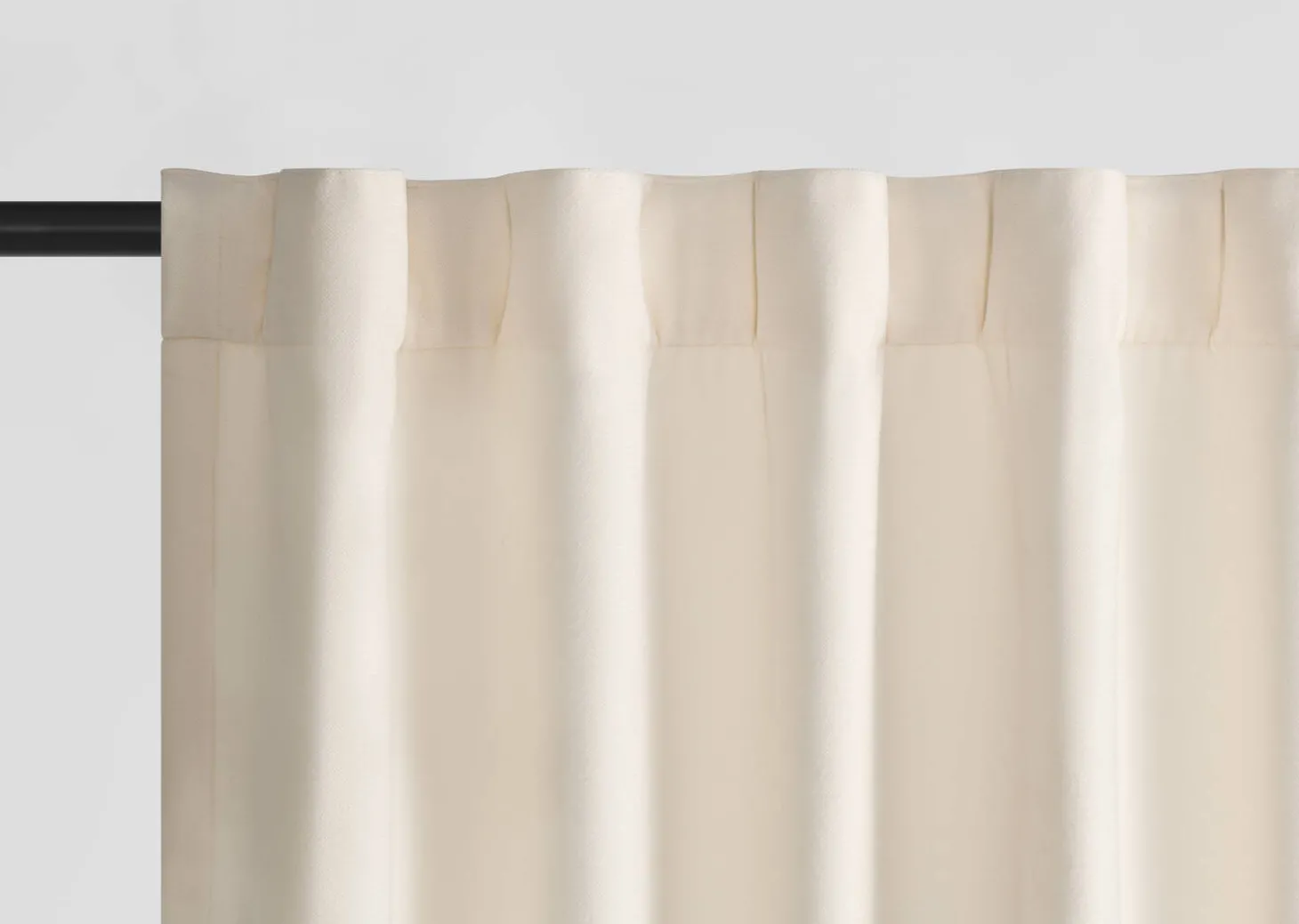 Adalee Velvet Curtain Panel 96" Ivory