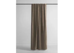 Adalee Velvet Curtain Panel 96" Mushroom