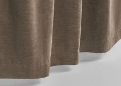 Adalee Velvet Curtain Panel 96" Mushroom
