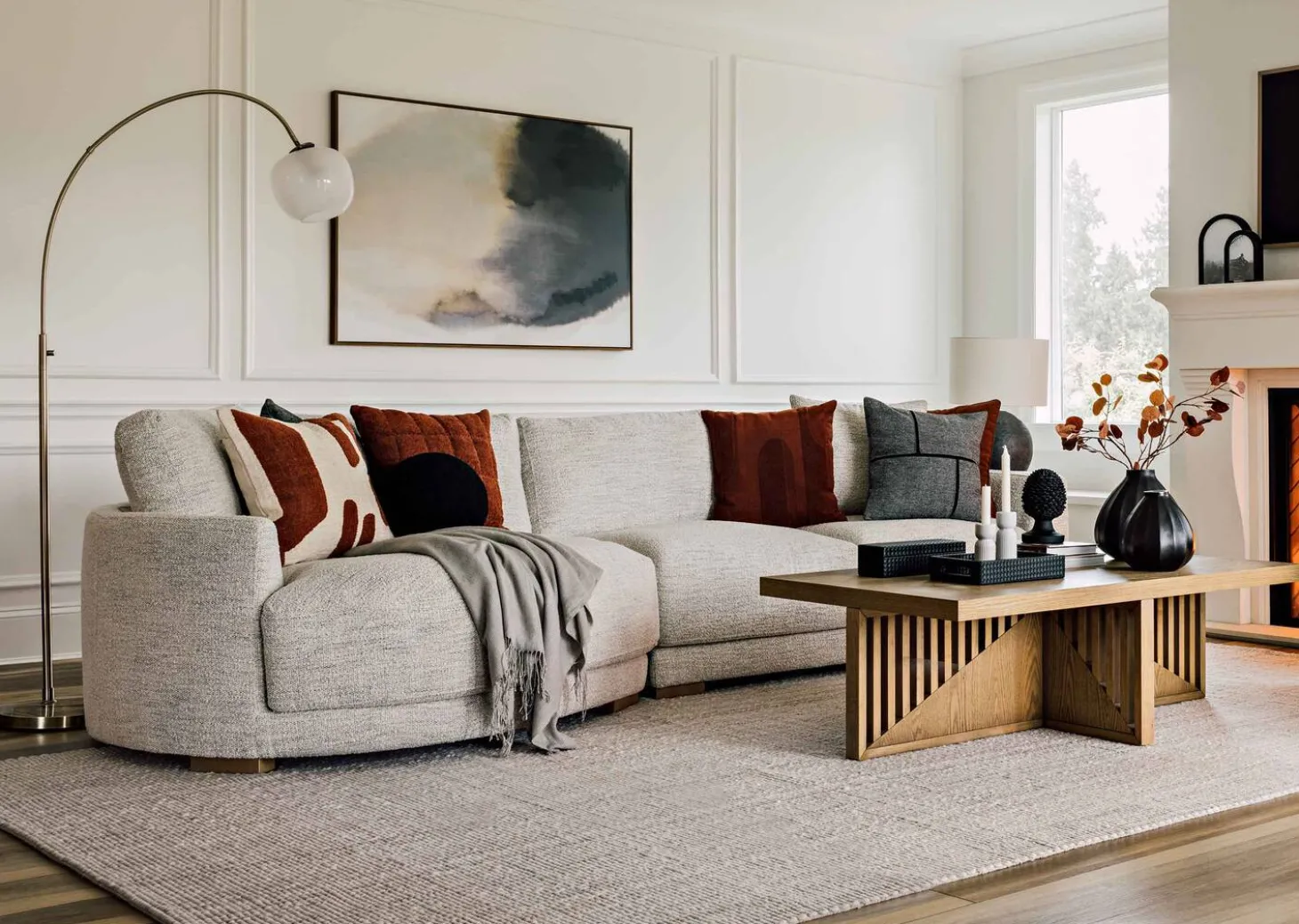 Anderson Sofa Chaise -Luly Pepper