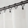 Ansel Drapery Rings Set of 8 Matte Black
