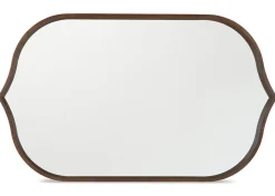 Ashern Wall Mirror Walnut