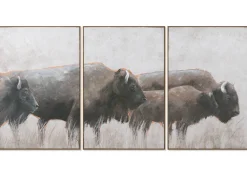 Bison Wall Art Set