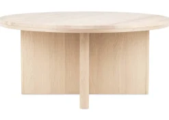 Bocelli Round Coffee Table -Lia Blonde/Travertine