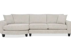 Bronx Round Sofa Chaise LCF -Fairfax Almond