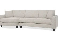 Bronx Round Sofa Chaise LCF -Fairfax Almond