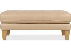 Carson Leather Ottoman