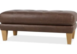 Carson Leather Ottoman