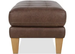 Carson Leather Ottoman