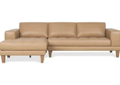 Carson Leather Sofa Chaise