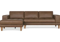 Carson Leather Sofa Chaise