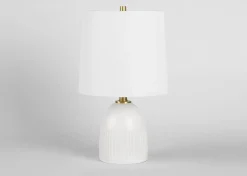 Chance Table Lamp Short White