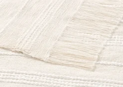 Cyrus Cotton Throw Ivory