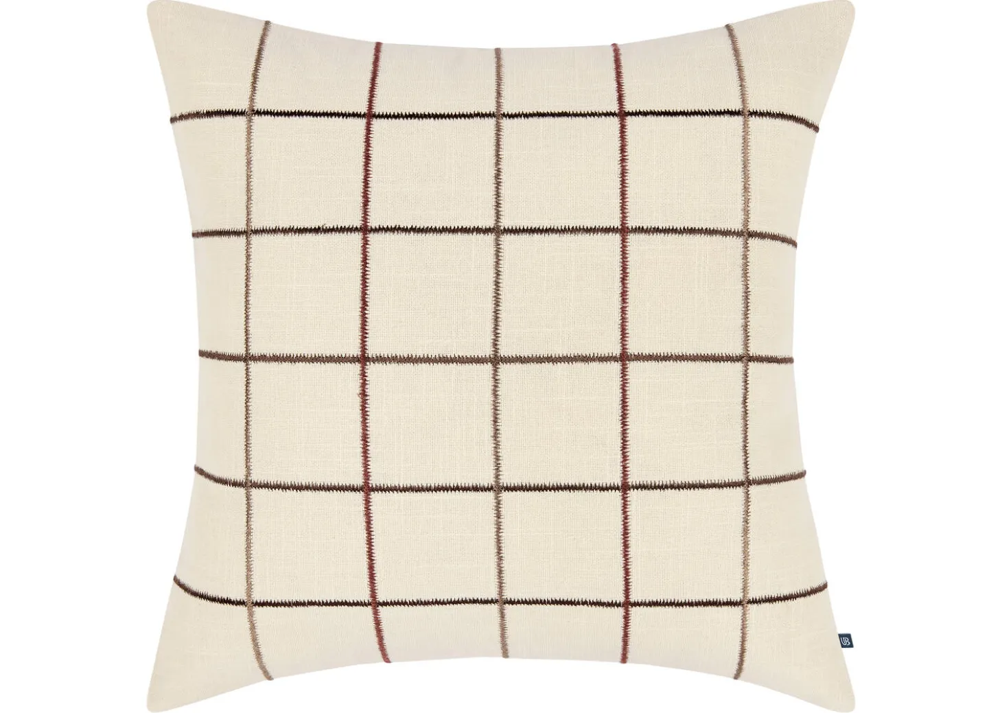 Eyre Cotton Plaid Pillow 20x20 Iv/Multi