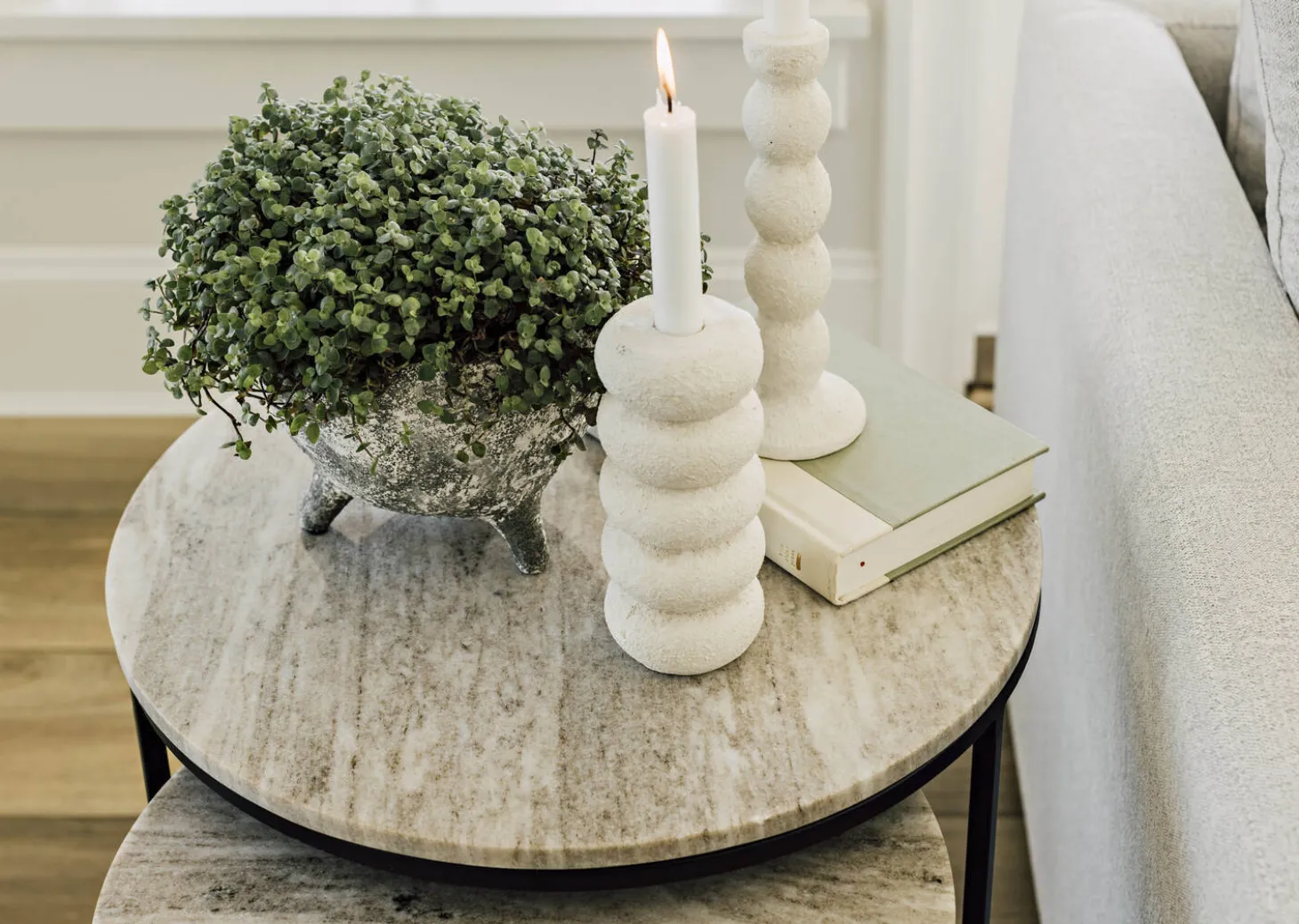 Gael Recycled Metal Nesting Table Set