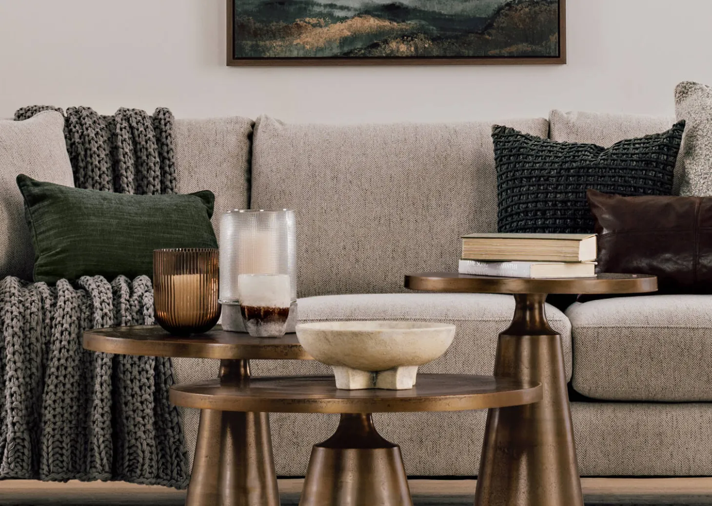 Gershwin Recycled Metal Round Coffee Table
