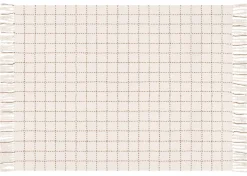 Hendricks Cotton Check Throw Nat/Cara