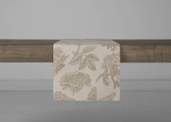Hydrangea Table Runner Natural/Sand