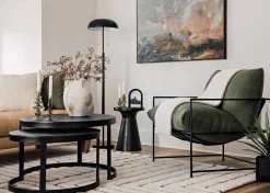 Irwin Recycled Metal Nesting Coffee Table Set