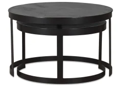 Irwin Recycled Metal Nesting Coffee Table Set
