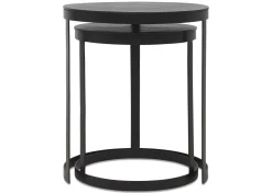 Irwin Recycled Metal Nesting Side Table Set
