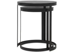 Irwin Recycled Metal Nesting Side Table Set