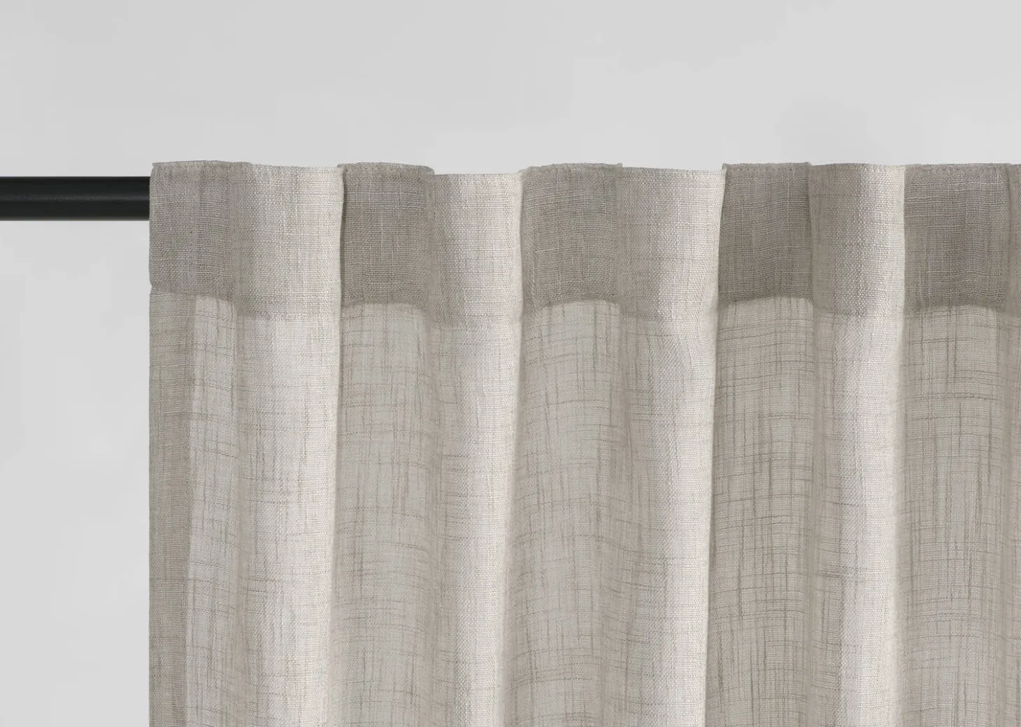 Jeffrey Sheer Curtain Panel 96" Light Grey