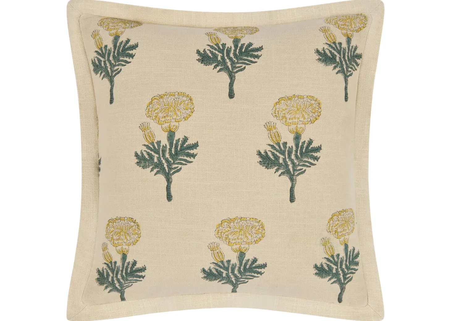 Kavi Floral Pillow 20x20 Ivory/Multi