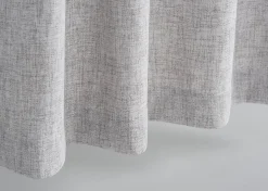 Kendra Curtain Panel 96" Grey/Black Grommet