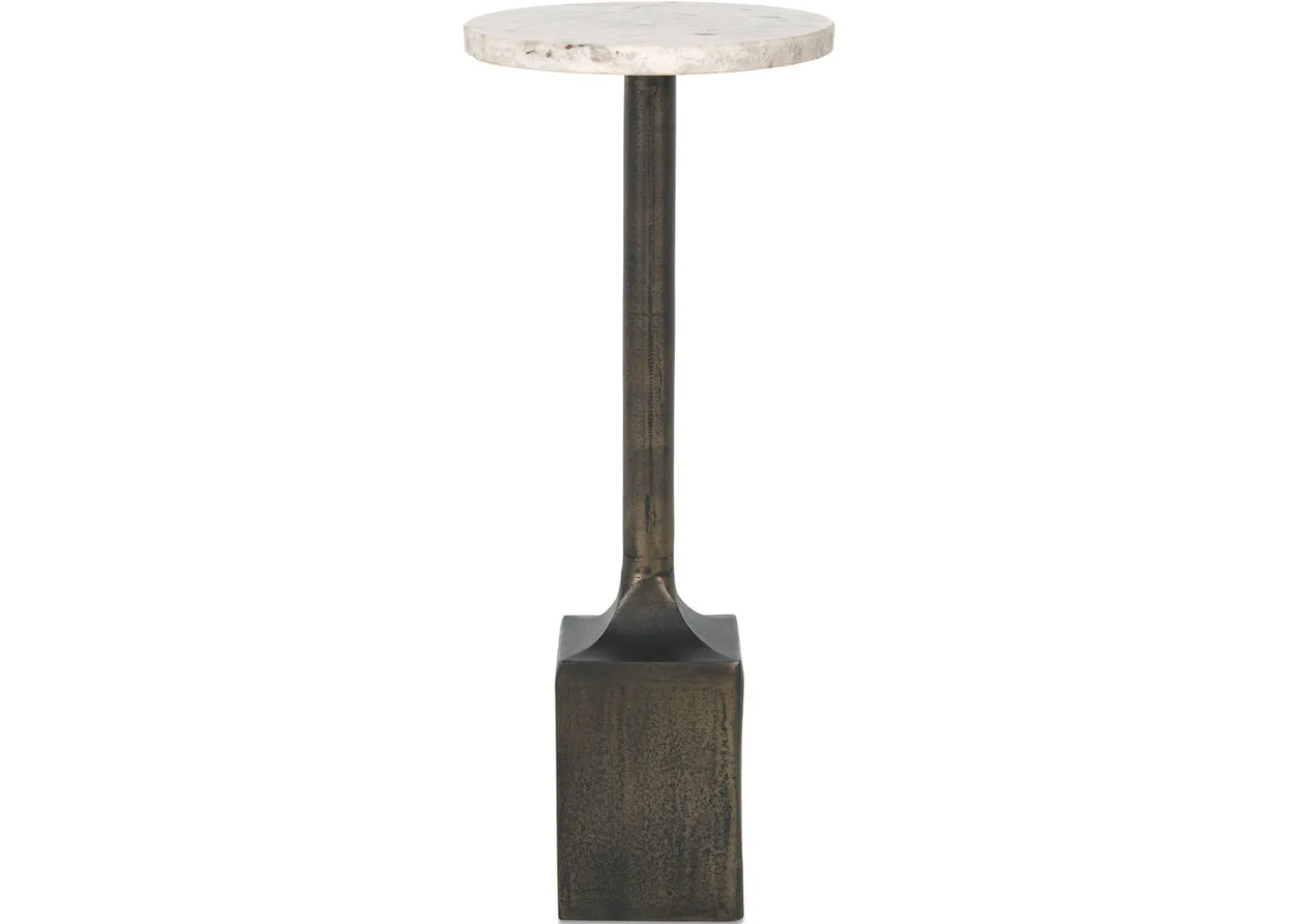 Laroux Recycled Metal Accent Table -Sienna