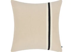 Leslie Cotton Pillow 20x20 Ivory/Black