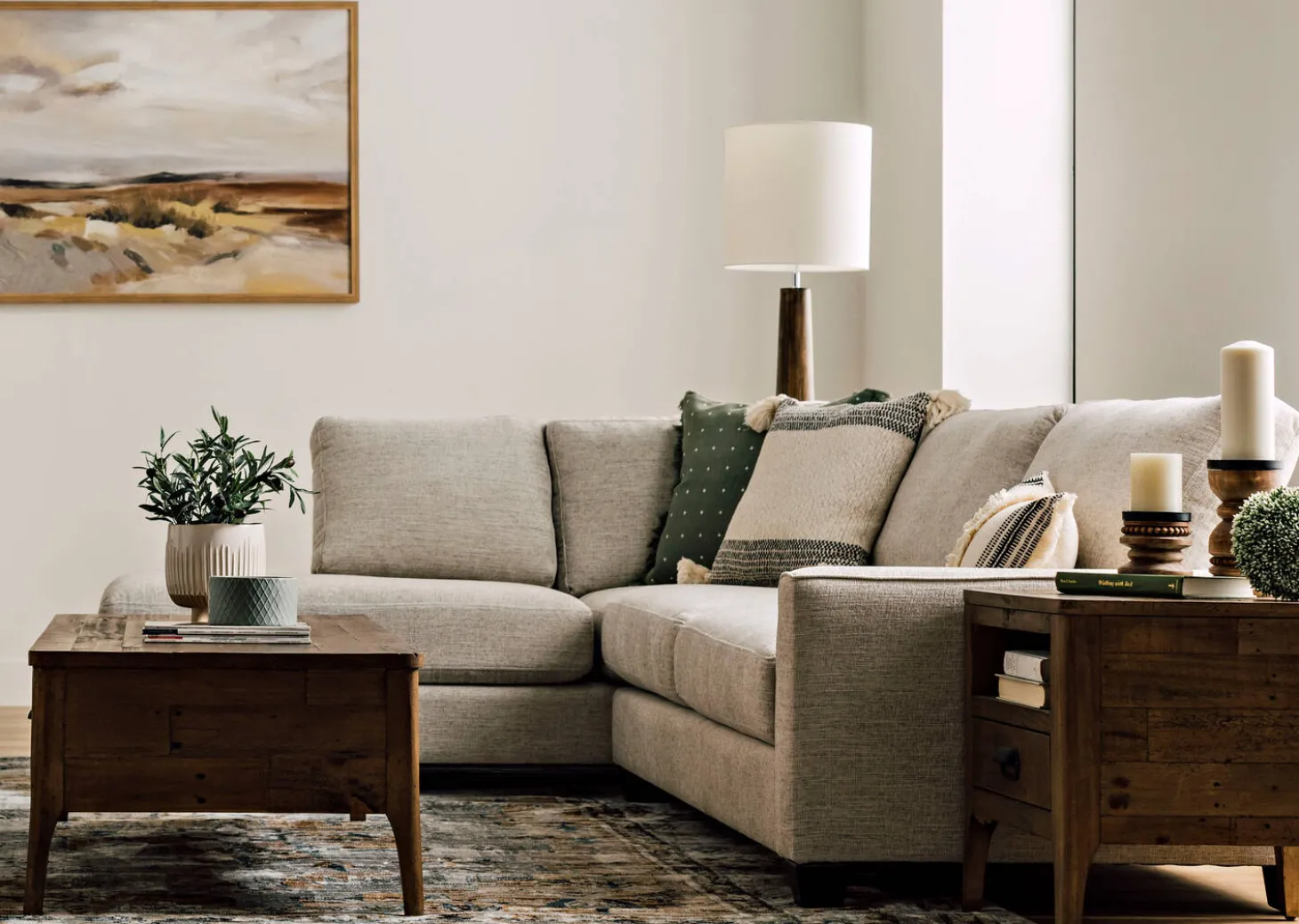 Liberty Sectional -Wesley Linen