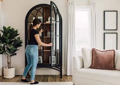 Lilibet Reclaimed Wood Cabinet -Mannor Black