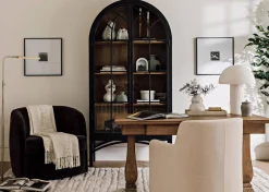 Lilibet Reclaimed Wood Cabinet -Mannor Black