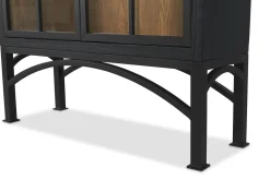 Lilibet Reclaimed Wood Cabinet -Mannor Black