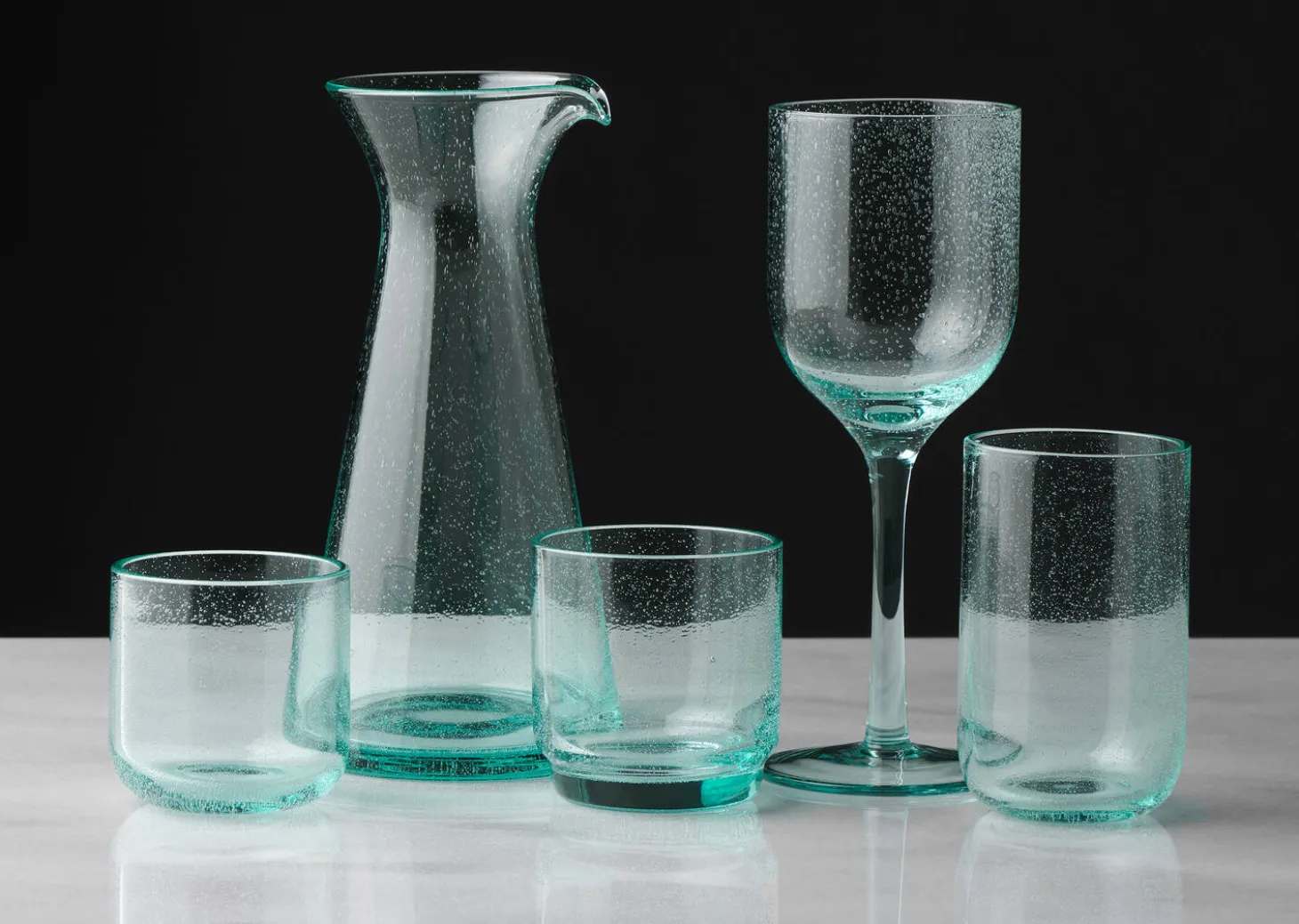 Luisa Stackable Glass Green