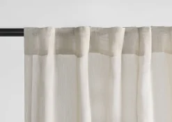 Misumi Sheer Curtain Panel 96" Oyster