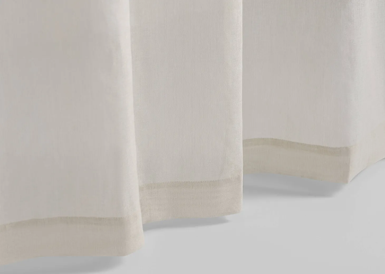 Misumi Sheer Curtain Panel 96" Oyster