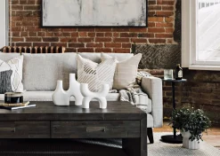Naveen Recycled Metal Accent Table