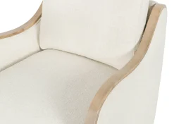 Olivia Swivel Armchair -Mel Ivory