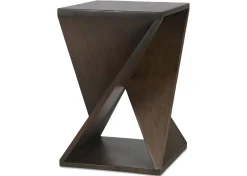 Proux Reclaimed Wood Accent Table -Hughes Umber