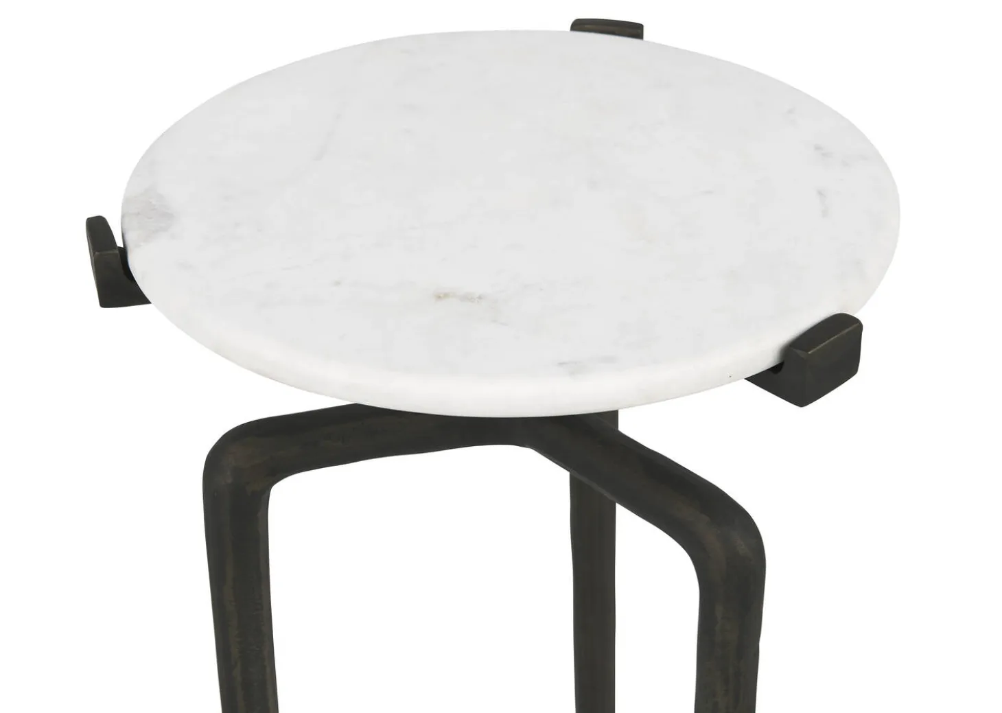 Rorik Recycled Metal Accent Table -Bronze