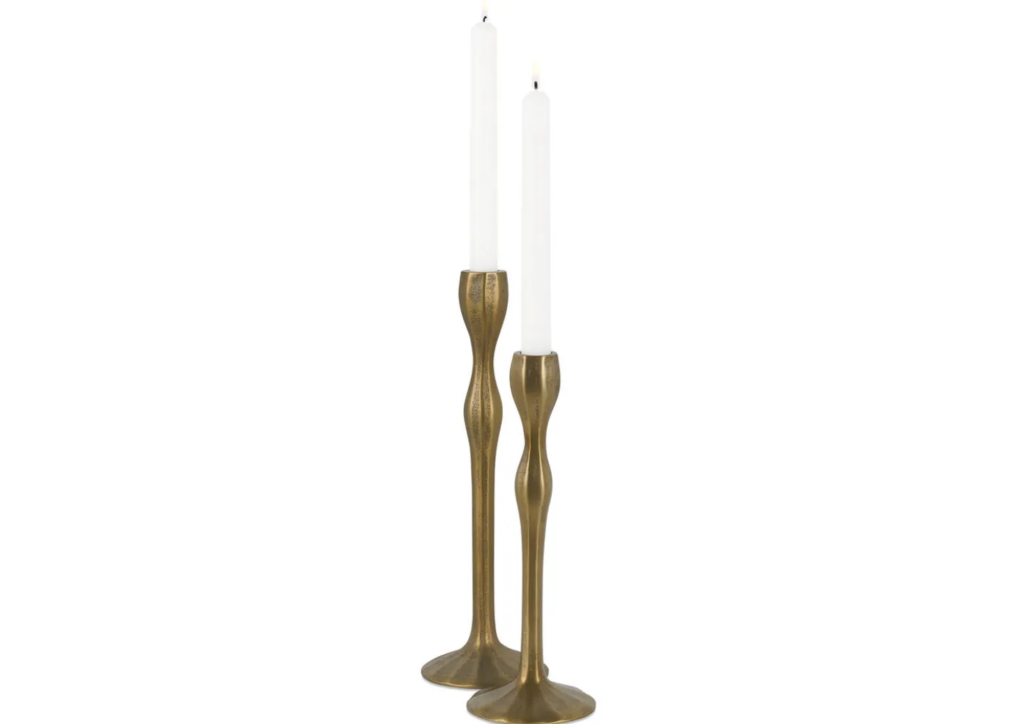 Ryah Candle Holder Antiqued Brass