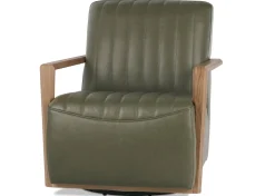 Simone Leather Swivel Chair
