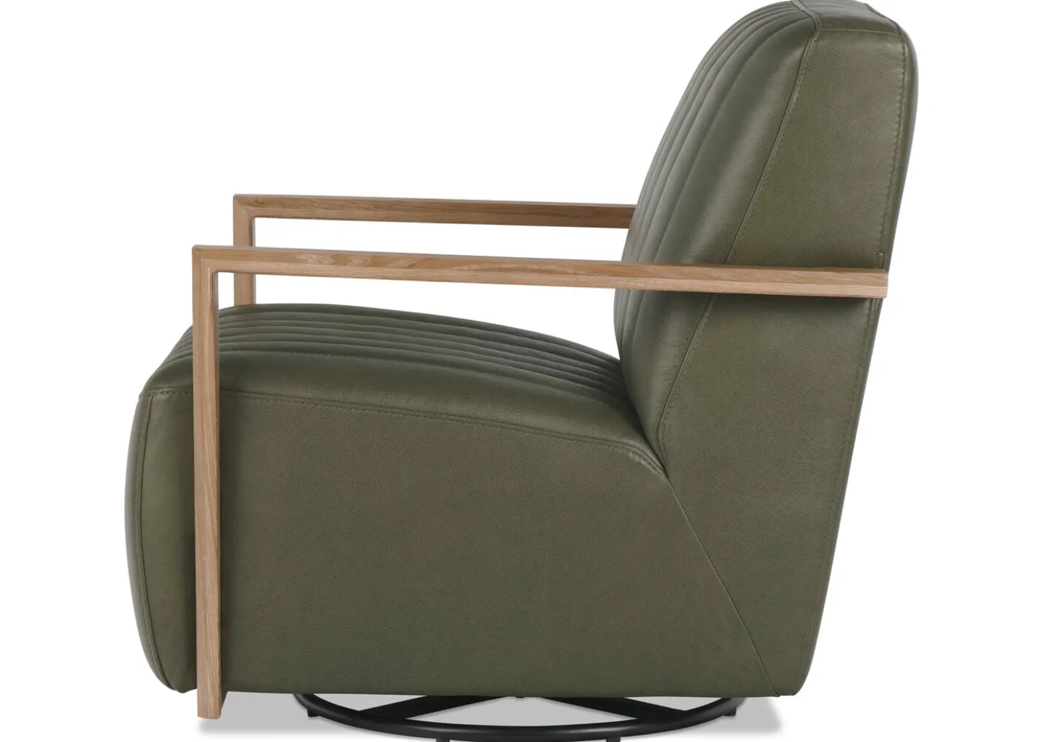 Simone Leather Swivel Chair