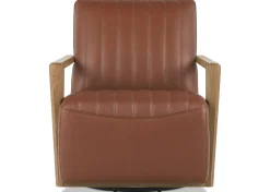Simone Leather Swivel Chair