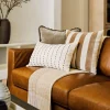 Stevie Cotton Plaid Throw Fawn/Multi