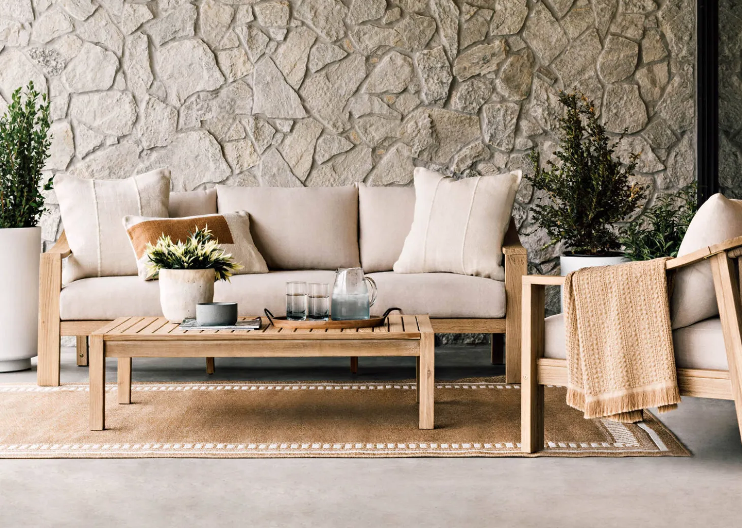 Tulum Outdoor Coffee Table -Natural