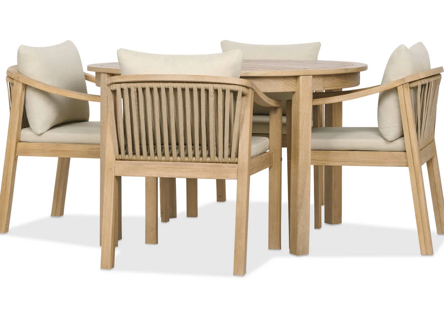 Tulum Outdoor Round Dining Table -Natura